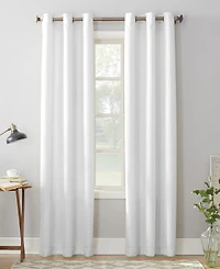 Montego Casual Textured Semi-Sheer Grommet Curtain Panel
