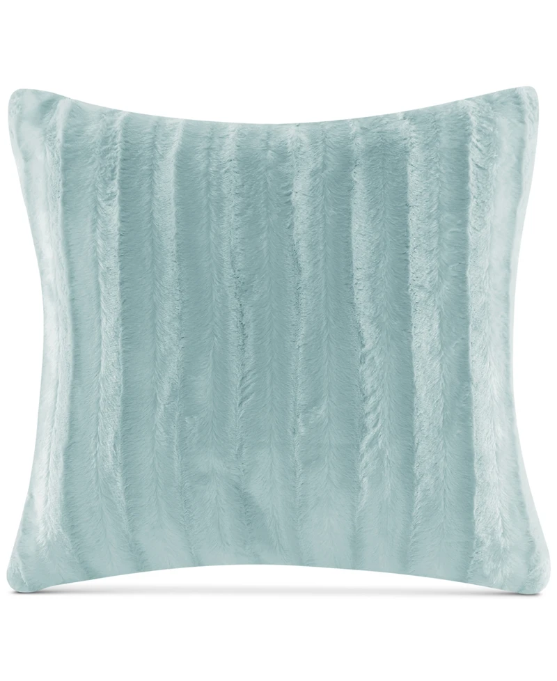 Madison Park Duke Ribbed Faux-Fur Decorative Pillow, 20" x