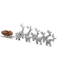 Nambe Mini Reindeer 9-Pc. Set