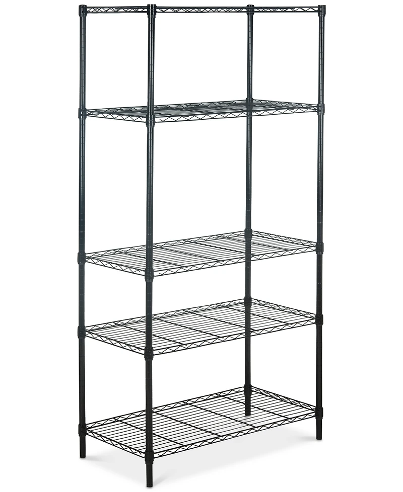 Alpha 5-Tier Chrome Wire Shelving