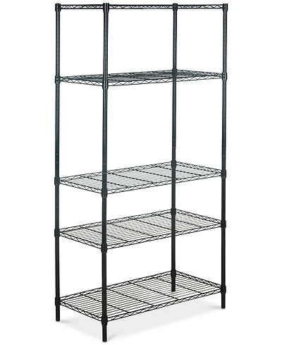 Alpha 5-Tier Chrome Wire Shelving