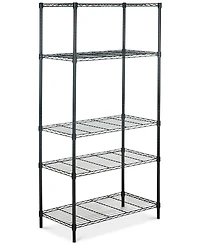 Alpha 5-Tier Chrome Wire Shelving
