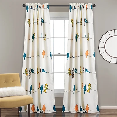 Rowley Birds 52" x 84" Curtain Set