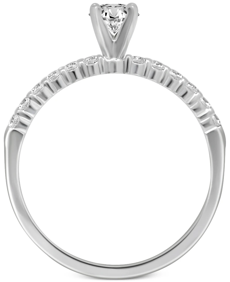 Diamond Engagement Ring (1/2 ct. t.w.) 14K White or Yellow Gold