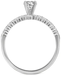 Diamond Engagement Ring (1/2 ct. t.w.) 14K White or Yellow Gold
