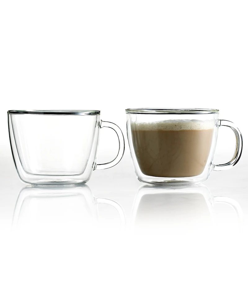 Bodum Bistro Cafe Set of 2 Double Walled 15 Oz. Latte Cups