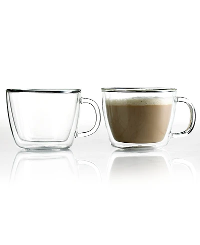 Bodum Bistro Cafe Set of 2 Double Walled 15 Oz. Latte Cups