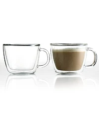 Bodum Bistro Cafe Set of 2 Double Walled 15 Oz. Latte Cups