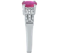 Ruby (9/10 ct. t.w.) & Diamond Accent Ring in Sterling Silver