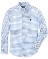 Polo Ralph Lauren Big Boys Plaid Cotton Poplin Shirt