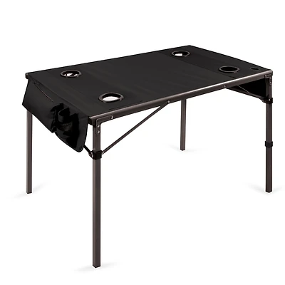 Oniva by Picnic Time Black Travel Table Portable Folding Table