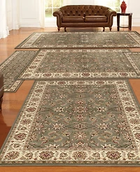 Closeout! Km Home Tuscany Meshed 5-Pc. Sage Rug Set