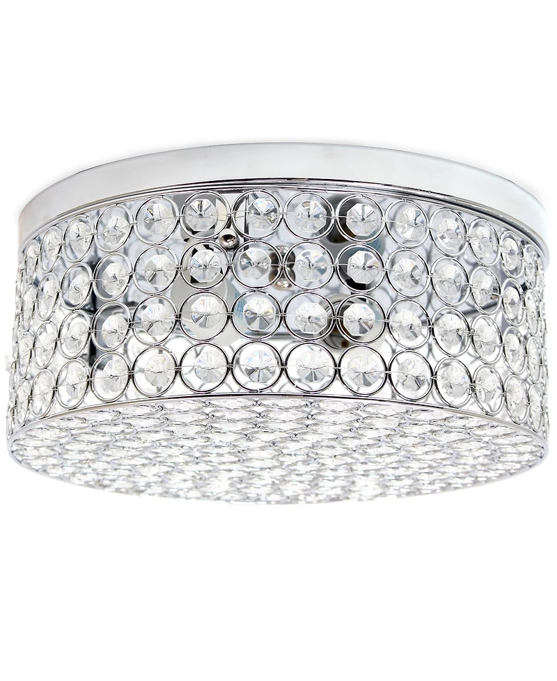 Elegant Designs 12" Elipse Round Flushmount