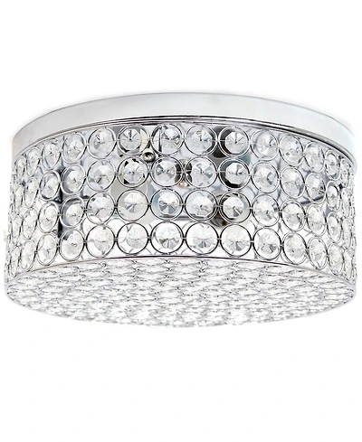 Elegant Designs 12" Elipse Round Flushmount