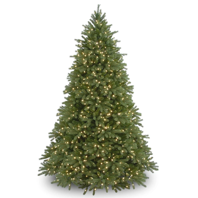 National Tree Company 7.5' "Feel Real" Jersey Fraser Fir Hinged Tree with 1250 Clear Lights