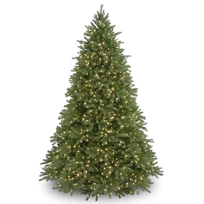 National Tree Company 7.5' "Feel Real" Jersey Fraser Fir Hinged Tree with 1250 Clear Lights