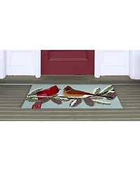 Liora Manne Front Porch Indoor Outdoor Cardinals Sky Area Rugs