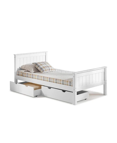 Alaterre Furniture Harmony Twin Bed with Storage Drawers