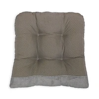 Arlee Home Fashions Solid Textured Memory Foam 2-Pack Chair Pads