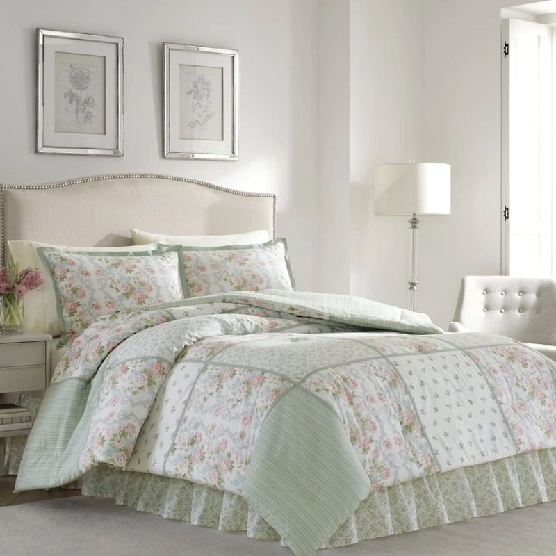 Laura Ashley Harper Comforter Set, Full