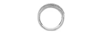 Diamond Multi-Layer Statement Ring (1/4 ct. t.w.) Sterling Silver