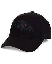 '47 Brand Baltimore Ravens Black & Black Mvp Strapback Cap