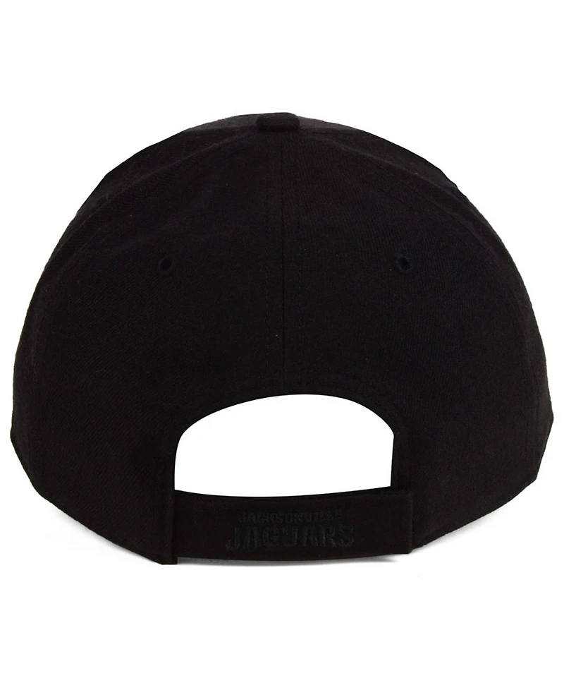 '47 Brand Jacksonville Jaguars Black & Black Mvp Strapback Cap