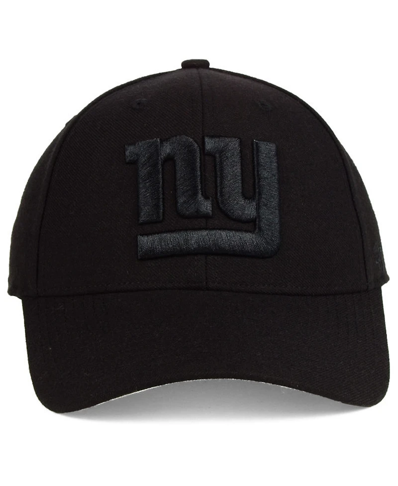 '47 Brand New York Giants Black & Black Mvp Strapback Cap