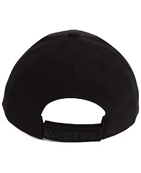 '47 Brand Las Vegas Raiders Black & Black Mvp Strapback Cap