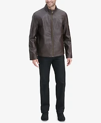 Cole Haan Men's Smooth Leather Jacket, Created for Macy's
