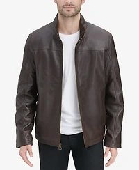 Cole Haan Men's Smooth Leather Jacket, Created for Macy's