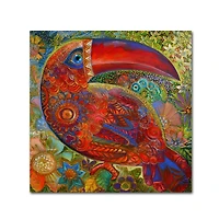 Oxana Ziaka 'Toucan Deco' Canvas Art - 35" x 35" x 2"