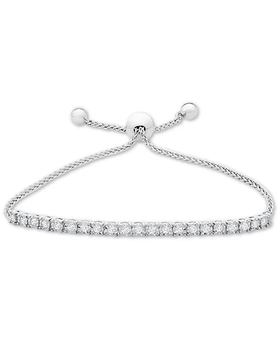 Diamond Bolo Bracelet (1 ct. t.w.) in Sterling Silver