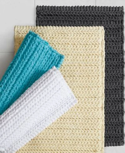 Madison Park Lasso Yarn Dyed Cotton Chenille Bath Rugs