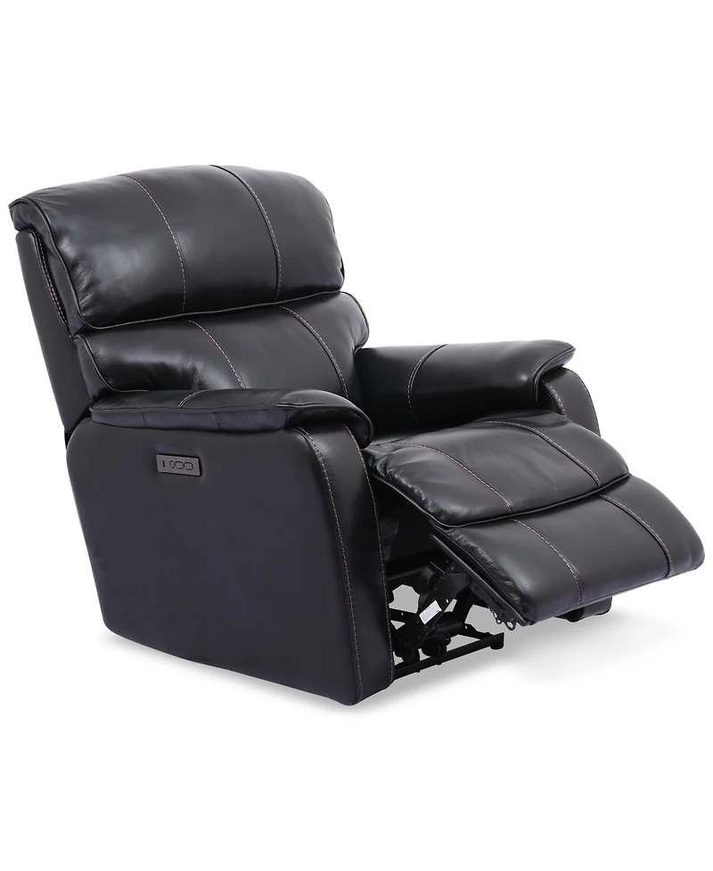 Hatherleigh 34" Leather Dual Power Recliner with Usb Outlet