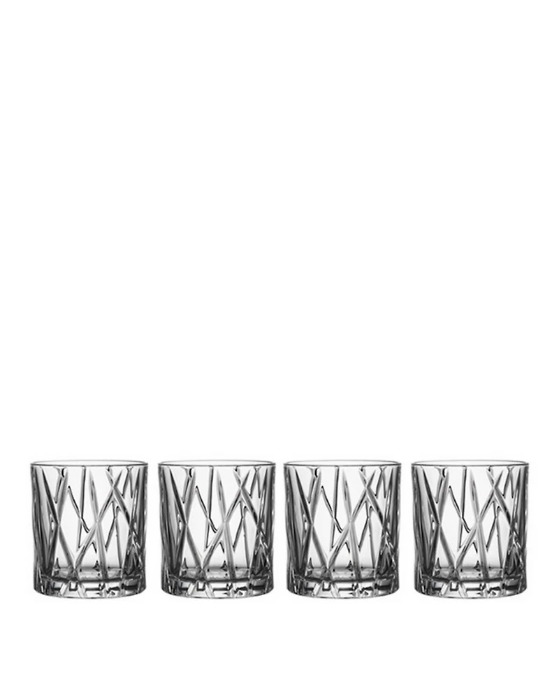 Orrefors City Old Fashioned Glasses, Set of 4