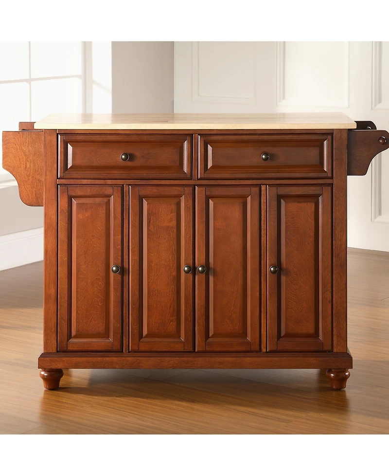 Cambridge Natural Wood Top Kitchen Island