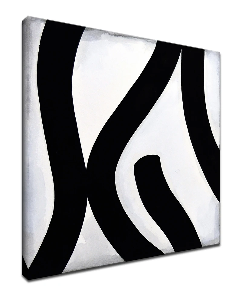 Ready2HangArt, 'Lines I' Shape Canvas Wall Art, 40x40"