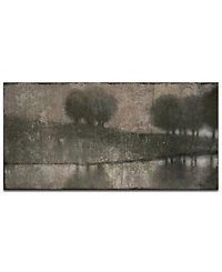 Ready2HangArt, 'Gray Banks' Abstract Canvas Wall Art, 30x60"