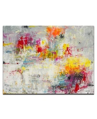 Ready2HangArt, 'Tie Dye' Colorful Abstract Canvas Wall Art, 30x40"