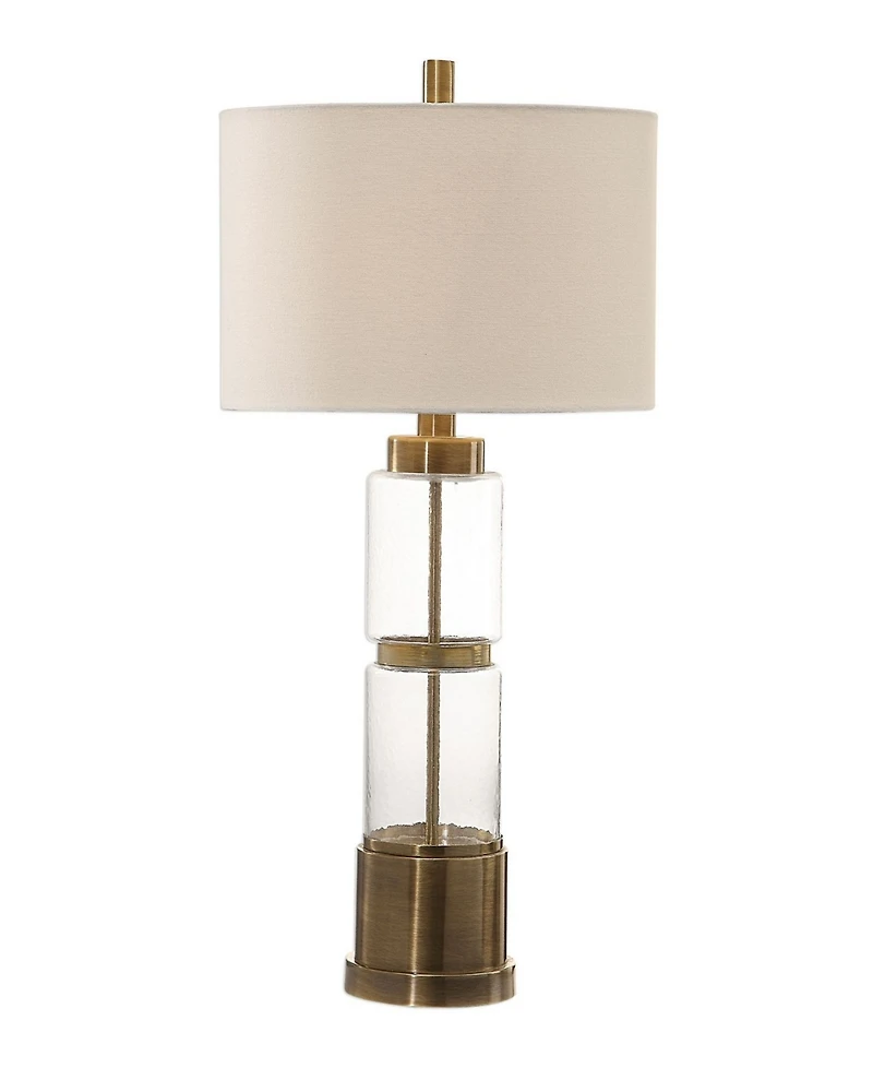 Uttermost Vaiga Glass Column Lamp