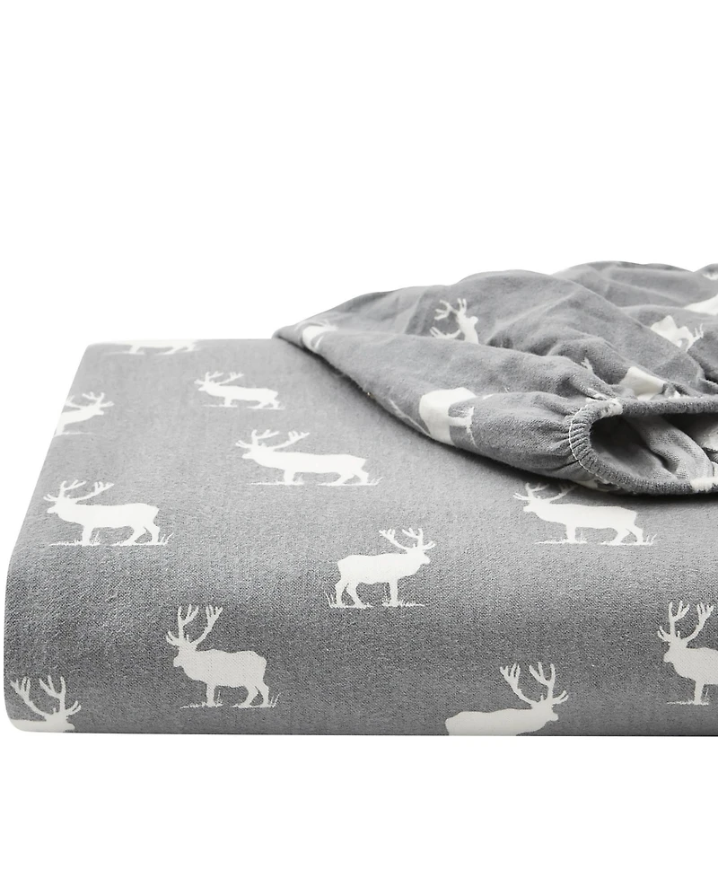 Eddie Bauer Printed Cotton Flannel 4-Pc. Sheet Set