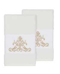 Linum Home Scarlet 2-Pc. Embellished Hand Towel Set