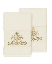Linum Home Scarlet 2-Pc. Embellished Hand Towel Set