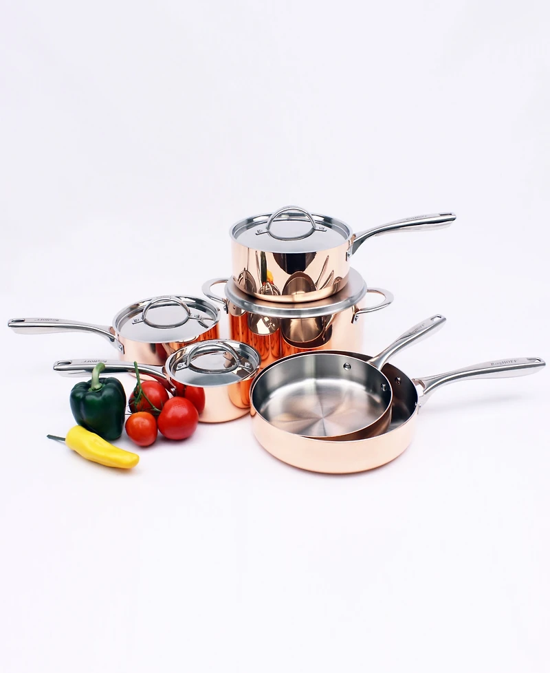 Berghoff Vintage Collection 10 Piece Polished Copper Cookware Set