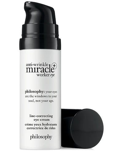philosophy Anti-Wrinkle Miracle Worker+ Line-Correcting Eye Cream, 0.5-oz.