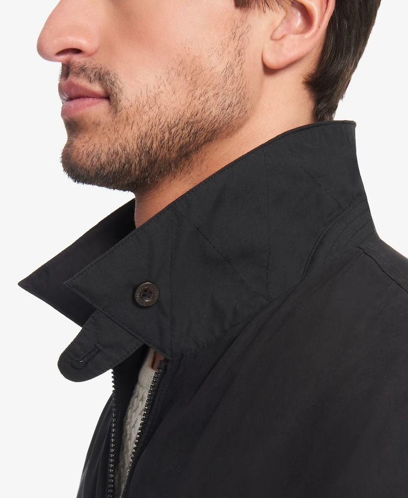 Weatherproof Microfiber Bomber Jacket