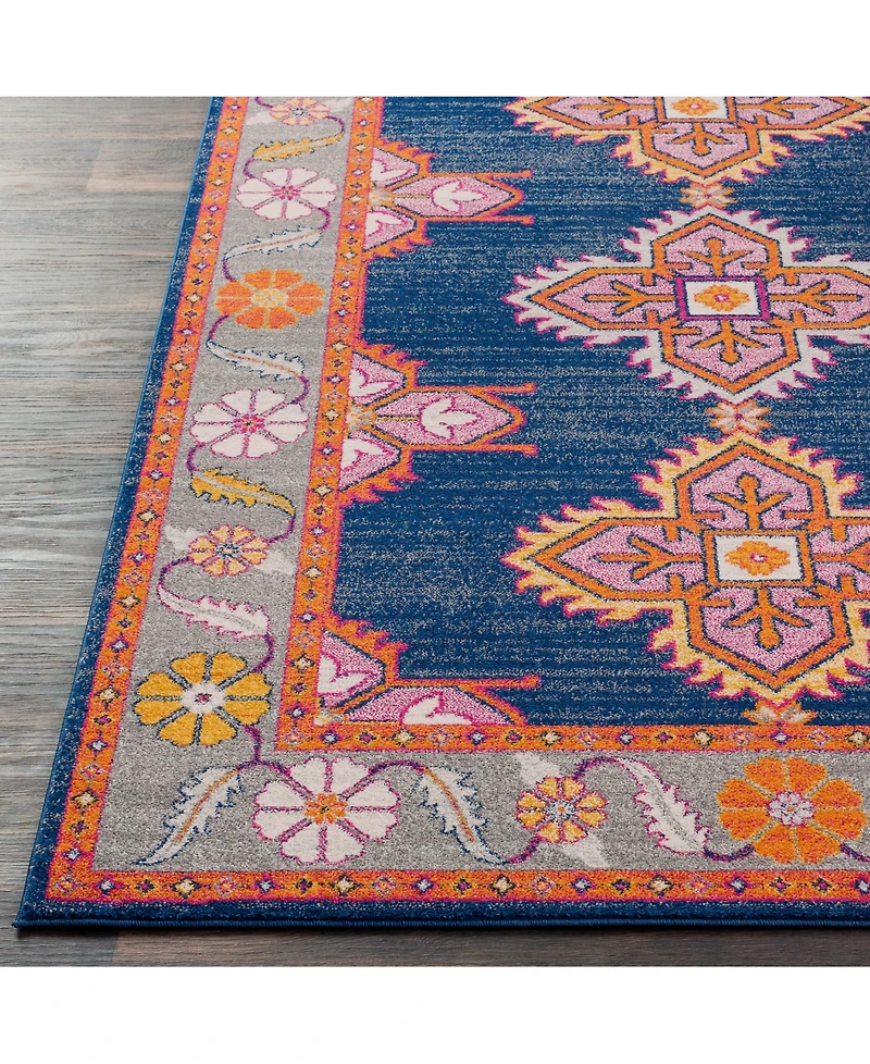 Livabliss Harput Hap-1037 Dark Blue 2'7" x 7'3" Runner Area Rug