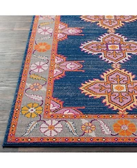 Livabliss Harput Hap-1037 Dark Blue 2'7" x 7'3" Runner Area Rug
