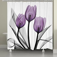 Laural Home Tulips Shower Curtain, 71" x 72"
